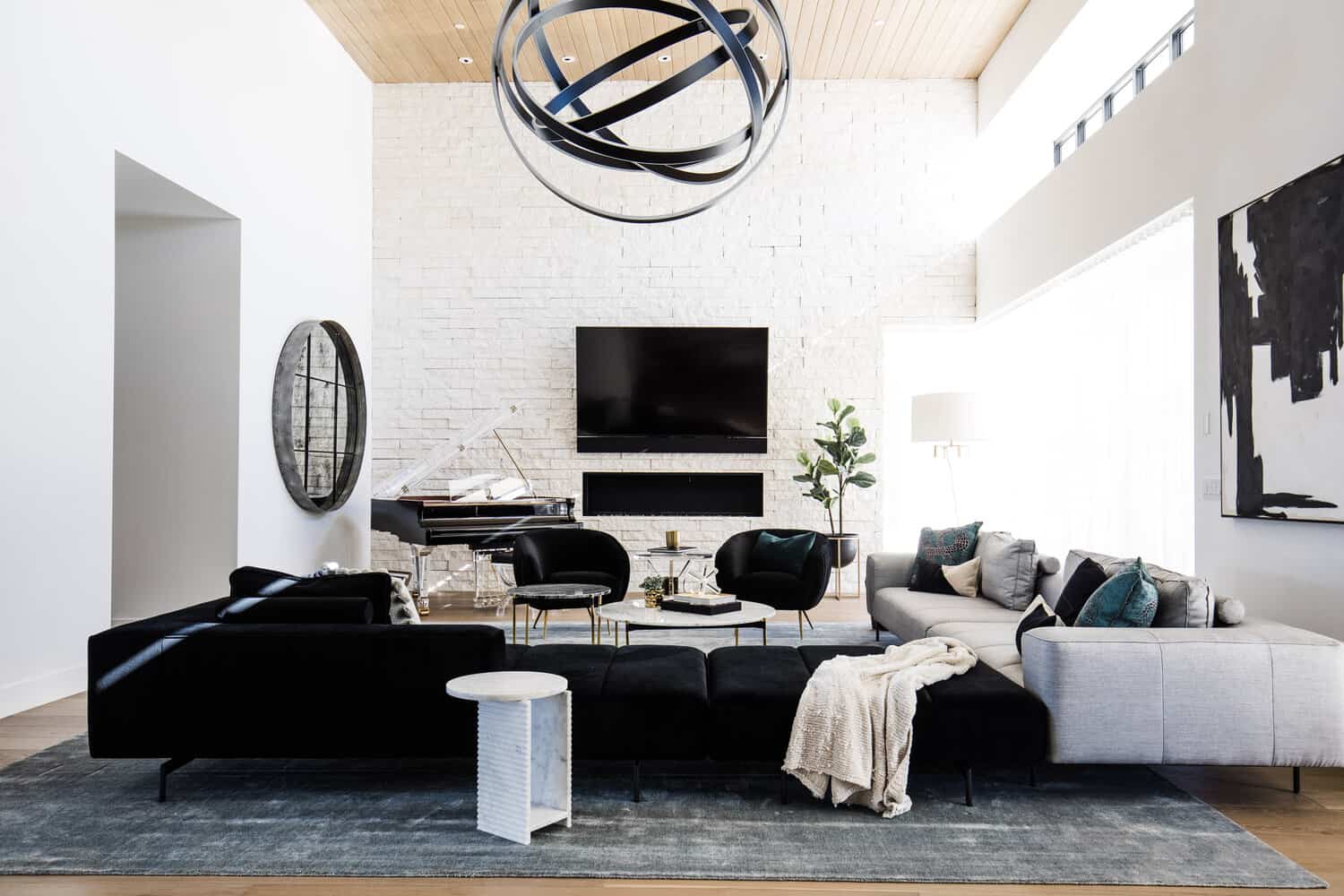 Gilded Circle Moment Brooks + Co. Interiors byDESIGN. Magazine