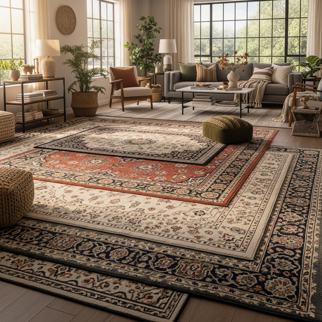 Layered Rug Techniques for Interior Design Staging Tips - byDESIGN ...